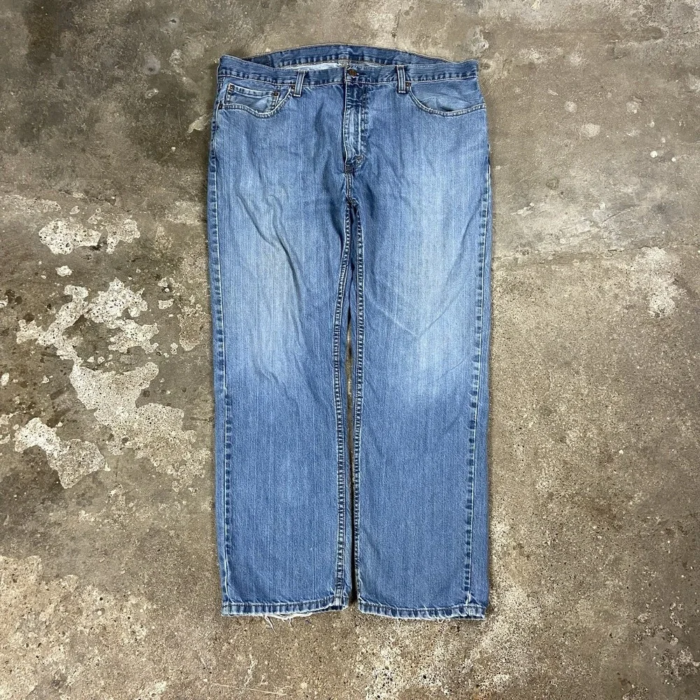 Levi's 559 Jeans Size 38x30 Blue Denim Medium Wash Relaxed Straight Casual Fit